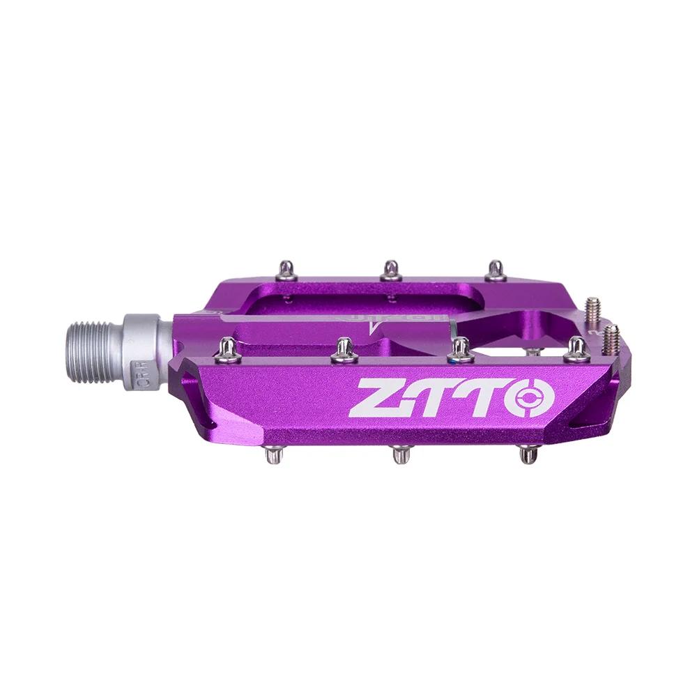 ZTTO vtt roulement en alliage d'aluminium pédale plate vélo bonne poignée léger 9/16 pédales grand p