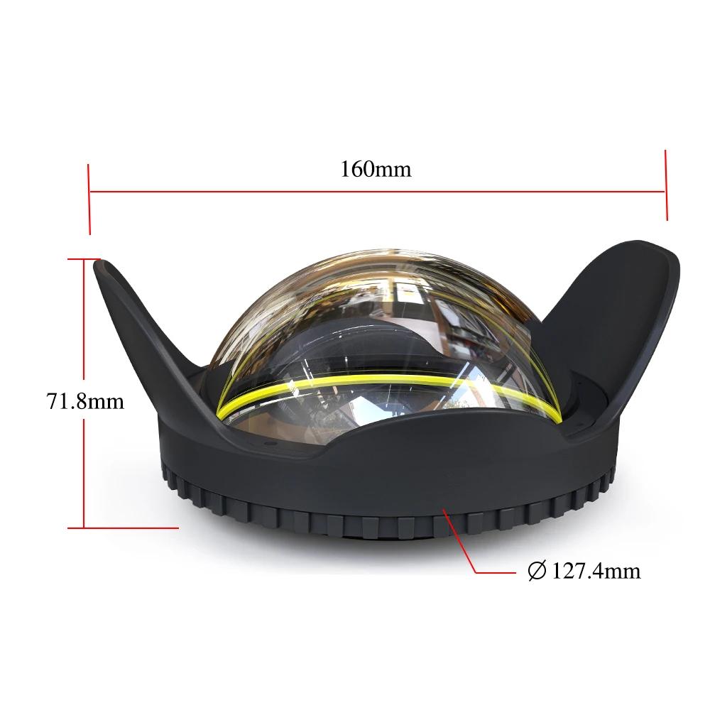 Seafrogs 67mm filetage Interface dôme Port étanche grand Angle dôme lentille pour SF-PH-02 boîtier d