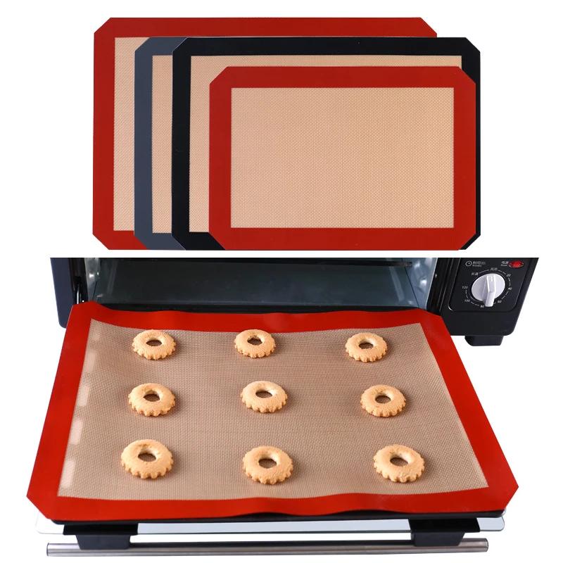 Tapis de cuisson en silicone pour feuille de biscuits – Tapis antiadhésif – Feuilles de doublure de 