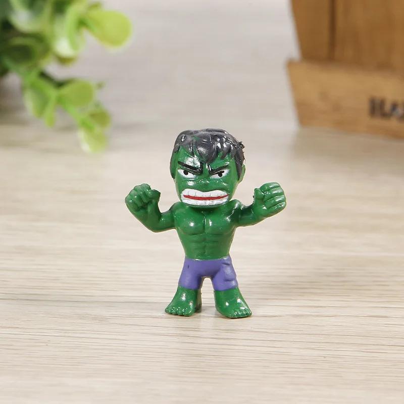 12 pièces/ensemble nouveau Q Avengers Mini figurines Hulk Thor Spider Man figurine jouets super-héro