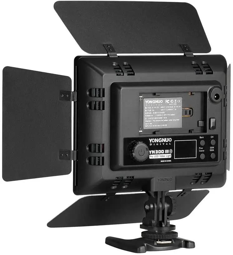 YongNuo YN300 III YN300III 3200k-5500K CRI95 Lumière vidéo LED pour appareil photo, optionnelle avec