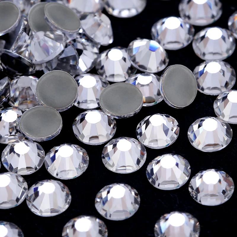 Hotfix Strass cristal clair AB Flatback fer sur Strass pierres correcteurs à chaud Strass pour coutu
