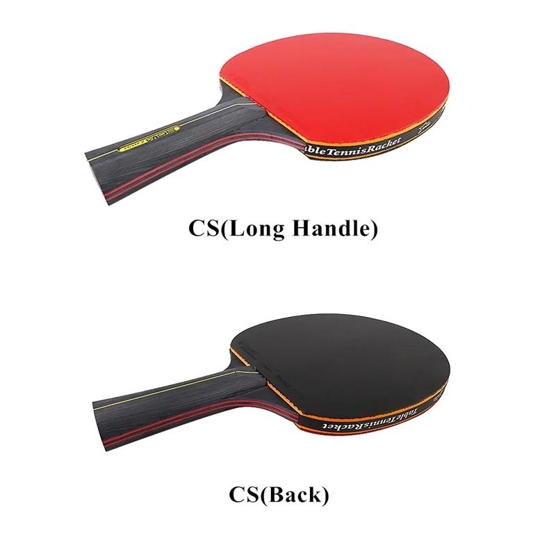 Raquette de Tennis de Table professionnelle 6 étoiles, 2 pièces, ensemble de raquettes de Ping-Pong,