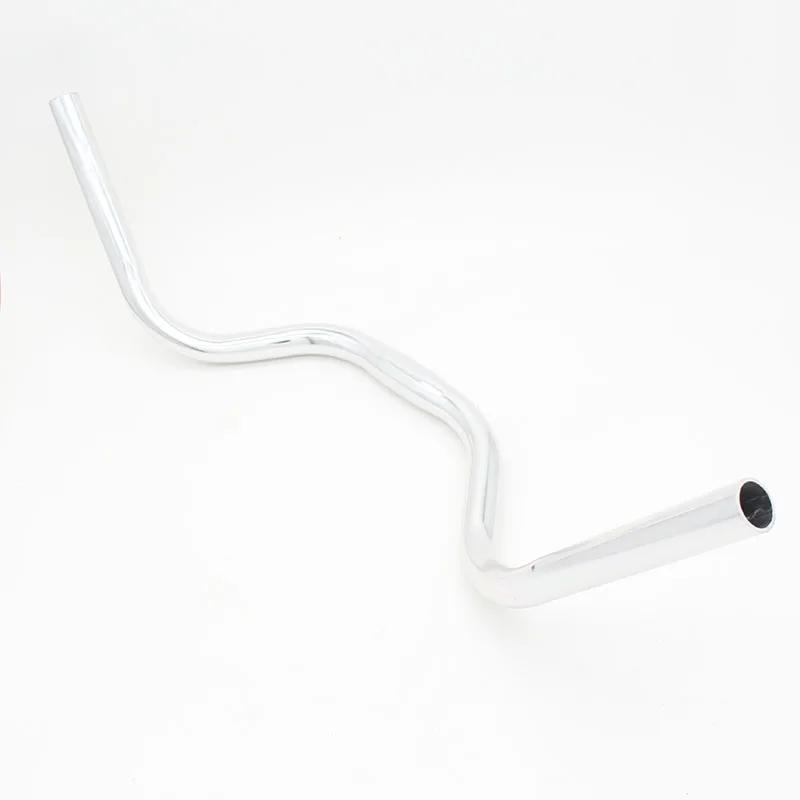 Guidon de vélo en alliage d'aluminium, guidon incurvé, poignées horizontales, grandes hirondelles, p