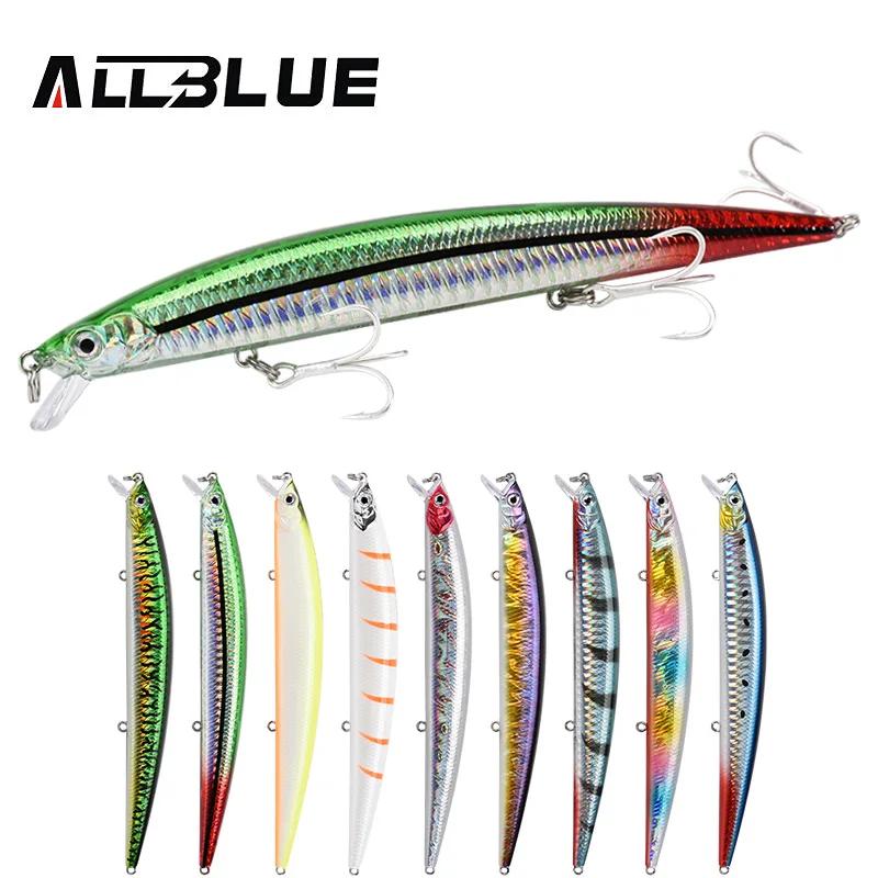 ALLBLUE – Leurre coulant de type jerkcast de 145mm et 22 g, appât artificiel pour la pêche au large 
