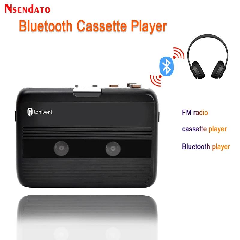 Radio FM autonome portable avec fonction d'inversion automatique, enregistreur et lecteur de cassett