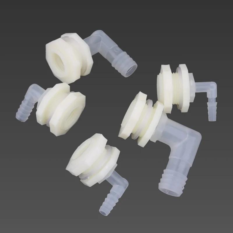 1 ensemble ABS 1/2 pouces à 6.4 ~ 20mm connecteur de réservoir d'eau coudé Aquarium jardin tuyau d'i