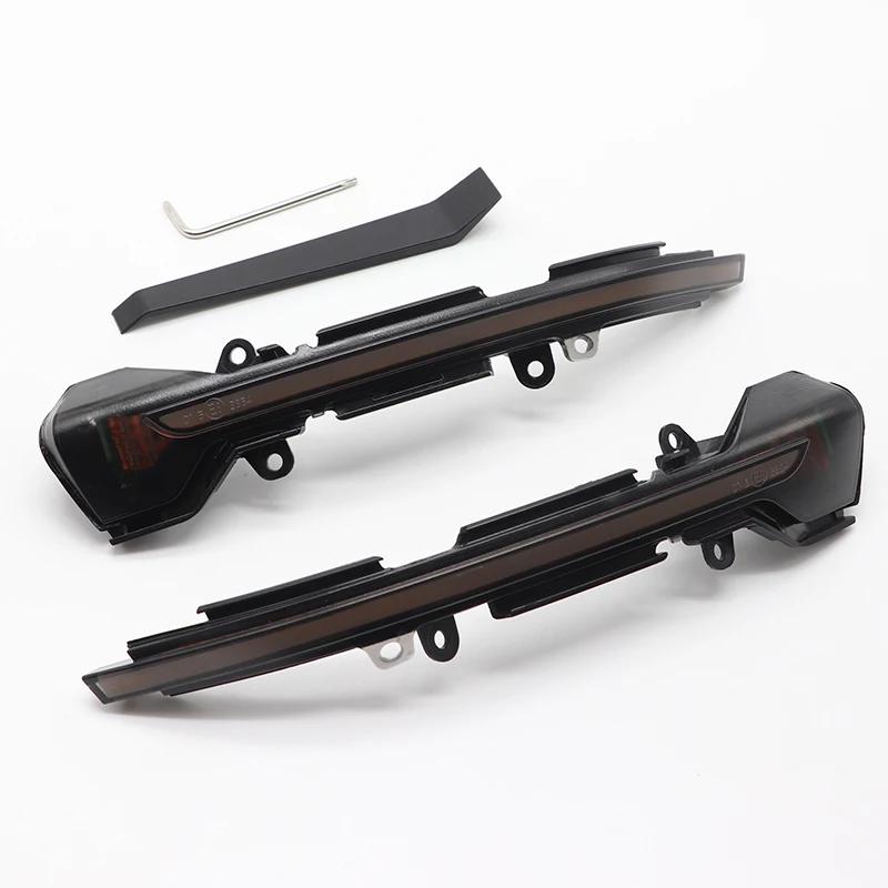 Clignotant LED noir à défilement dynamique, indicateur de miroir séquentiel, pour siège Ibiza 6F 201