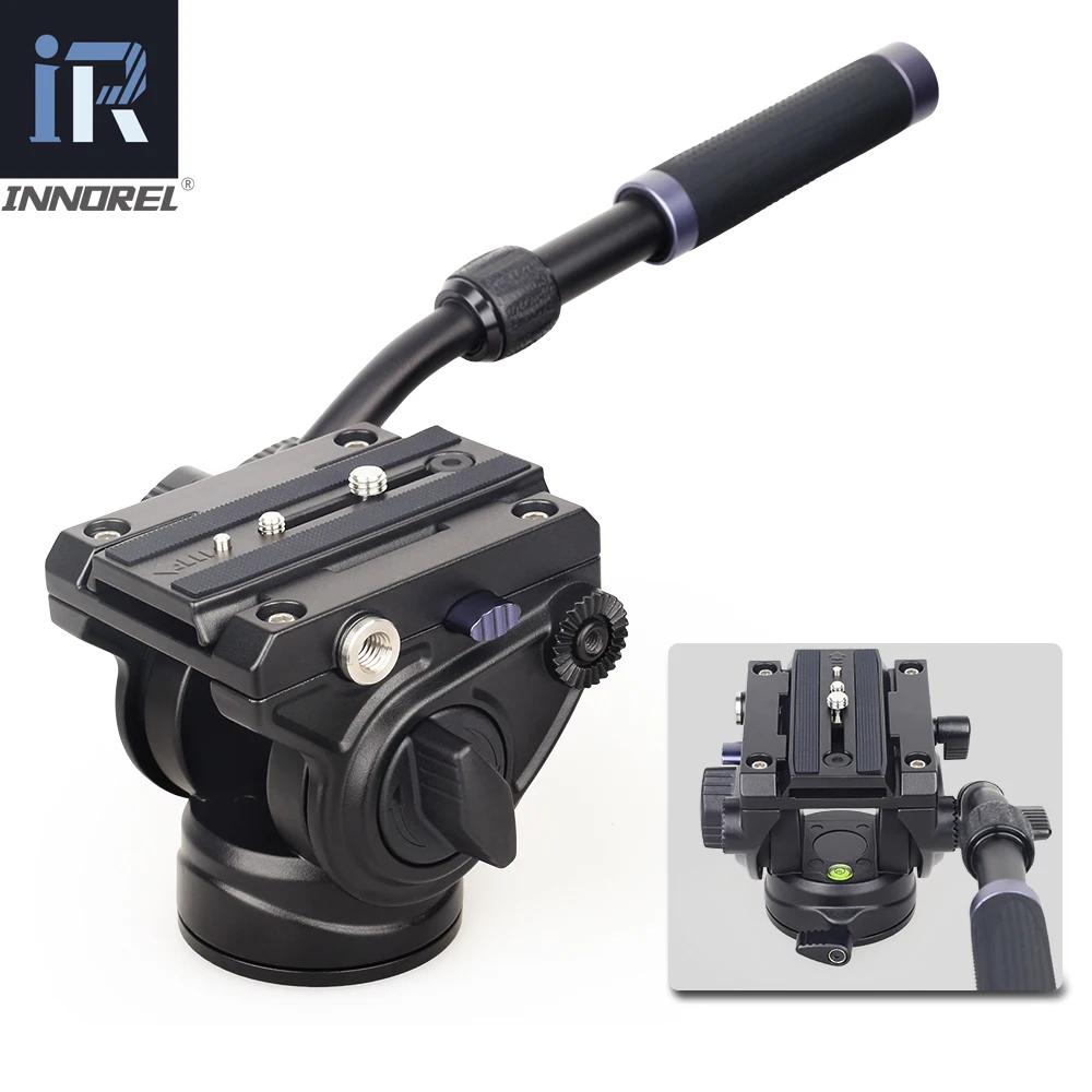 INNOREL – tête panoramique hydraulique F60/F80, fluide vidéo, plaque Q.R pour montage de caméras/cam