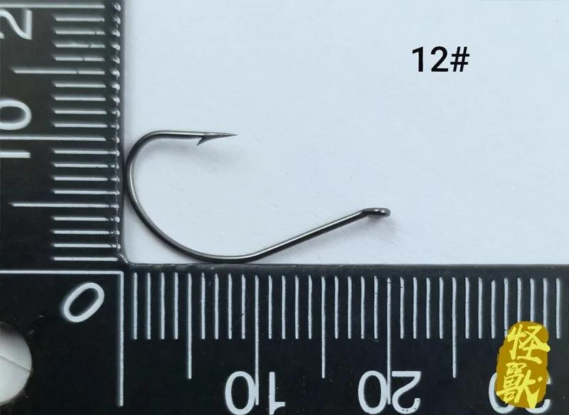 Hameçon de pêche léger et mince en acier à haute teneur en carbone, lot de 20 pièces en vente