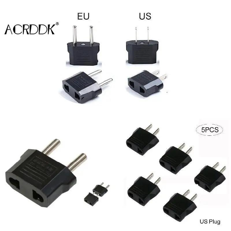 Adaptateur de Conversion 110V à 220V, 5 pièces, prises ue/US, adaptateur de voyage, convertisseur po