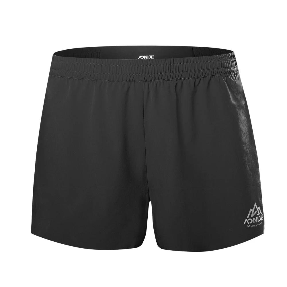 AONIJIE – boxer de sport F5101 pour hommes, short léger à séchage rapide sans doublure, ceinture éla