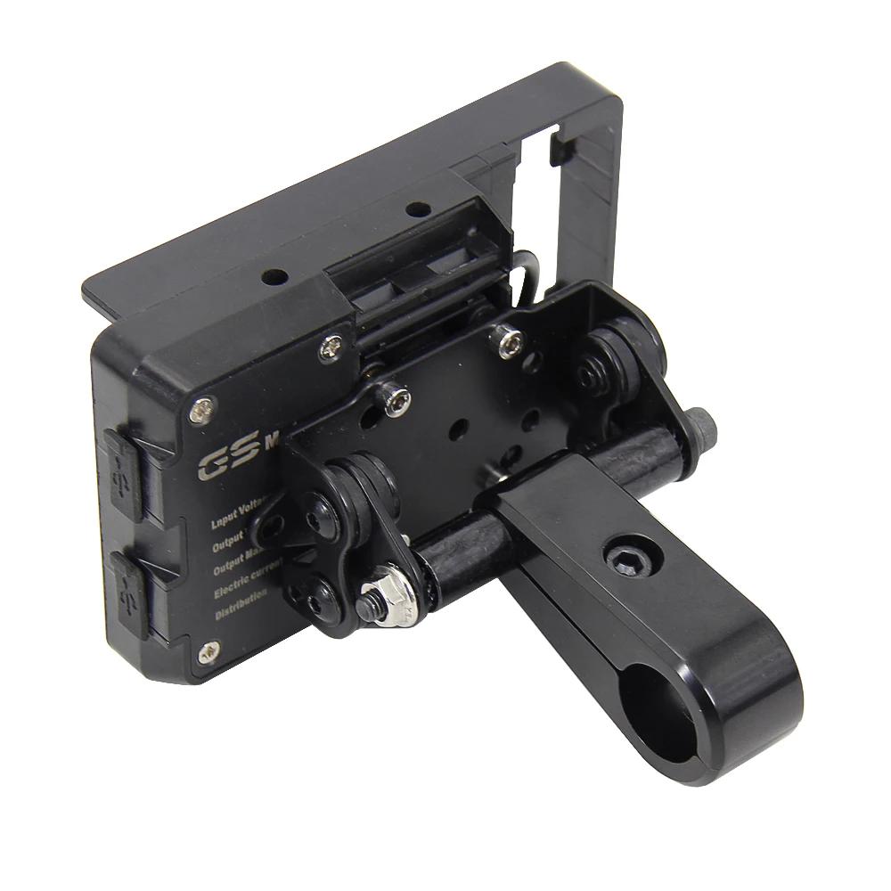 Universel nouveau pour Ø 22mm guidon nouveau noir moto téléphone GPS support avec pince de guidon