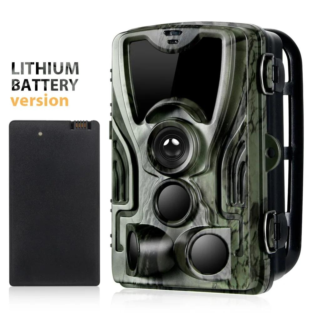 Caméra de chasse à vision nocturne 1080P 20MP HC801A-LI avec batterie au lithium 5000mAh, piège phot