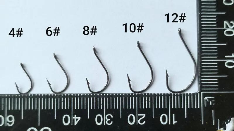 Hameçon de pêche léger et mince en acier à haute teneur en carbone, lot de 20 pièces en vente