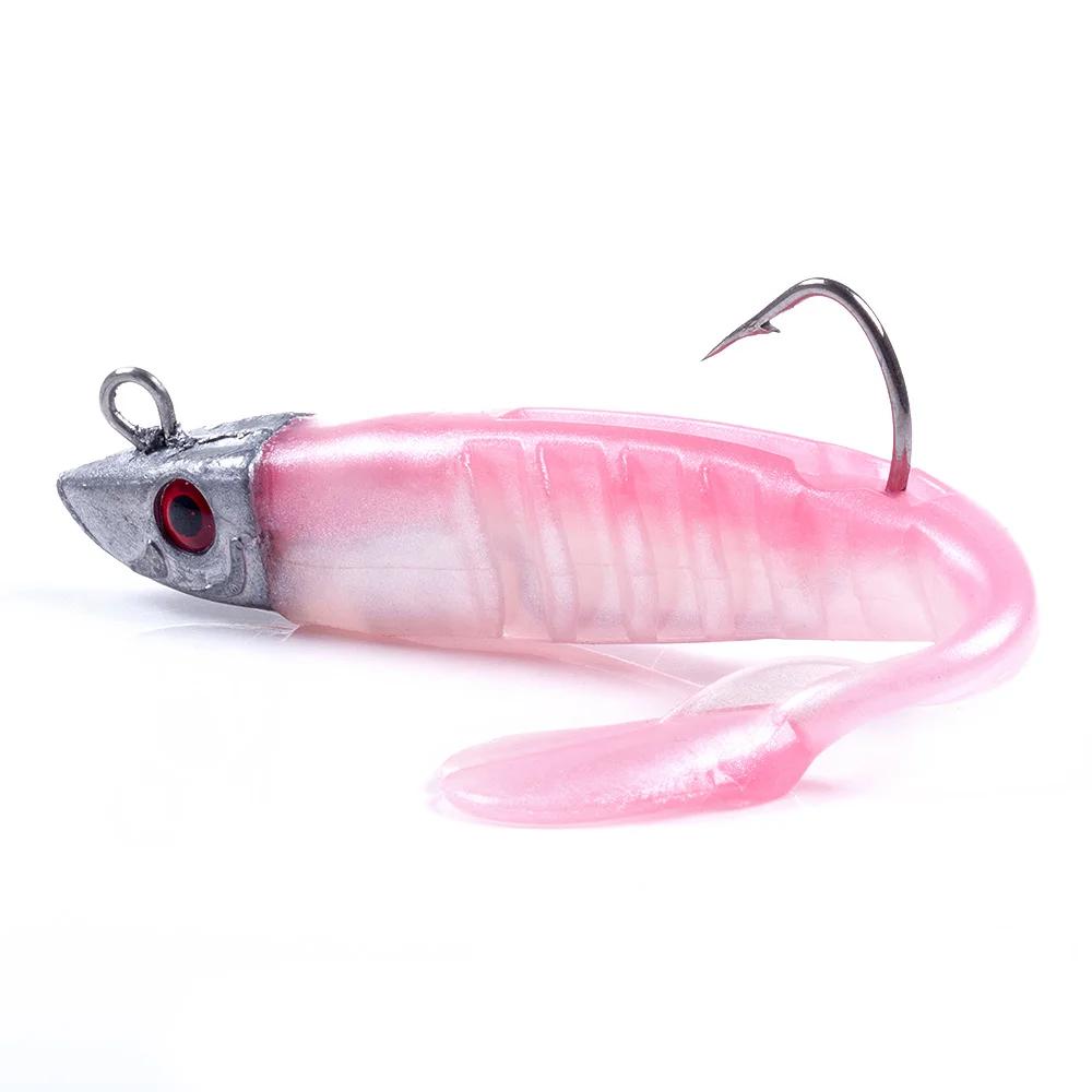HENGJIA tête de gabarits appât en Silicone souple Wobblers 9cm15g 11cm 25g pêche en mer leurres soup