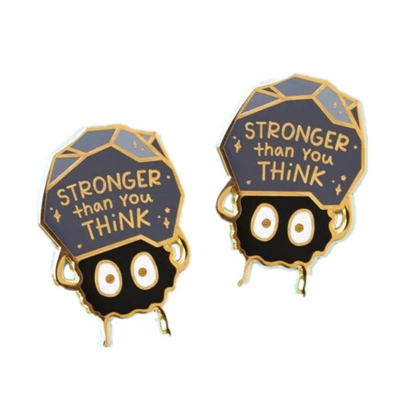 Broches en émail dur plus fort que vous pensez, médailles à la mode, broche fourmi, Badge à revers e