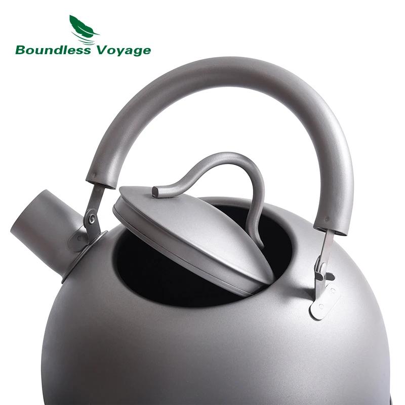 Pot d'extérieur ultraléger de grande capacité, Voyage sans limite, bouilloire en titane de 2L avec B
