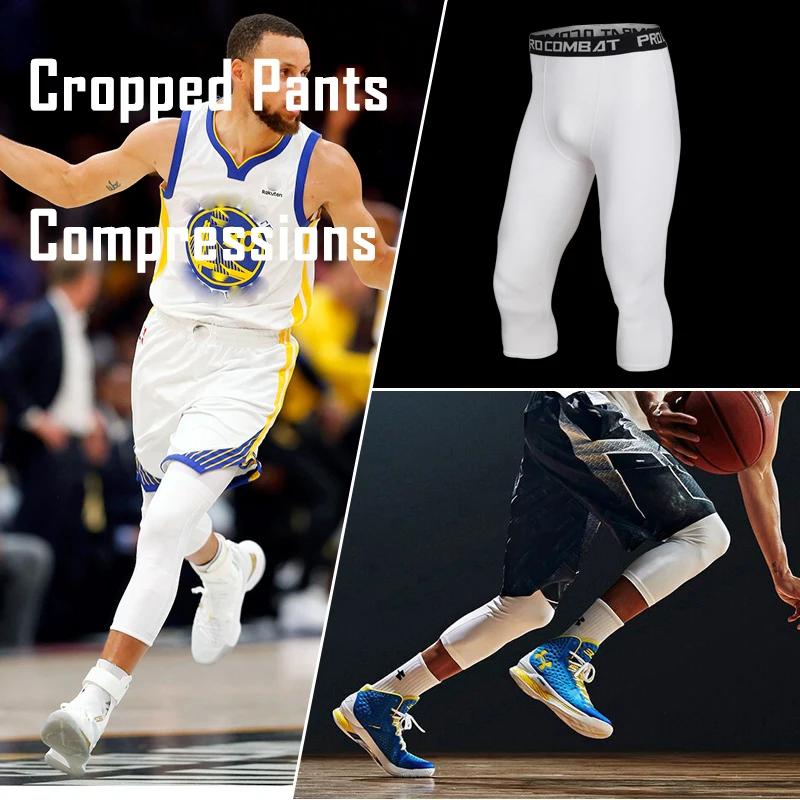 Pantalon court de sport pour hommes, Leggings de course, de gymnastique, de jogging, à Compression é