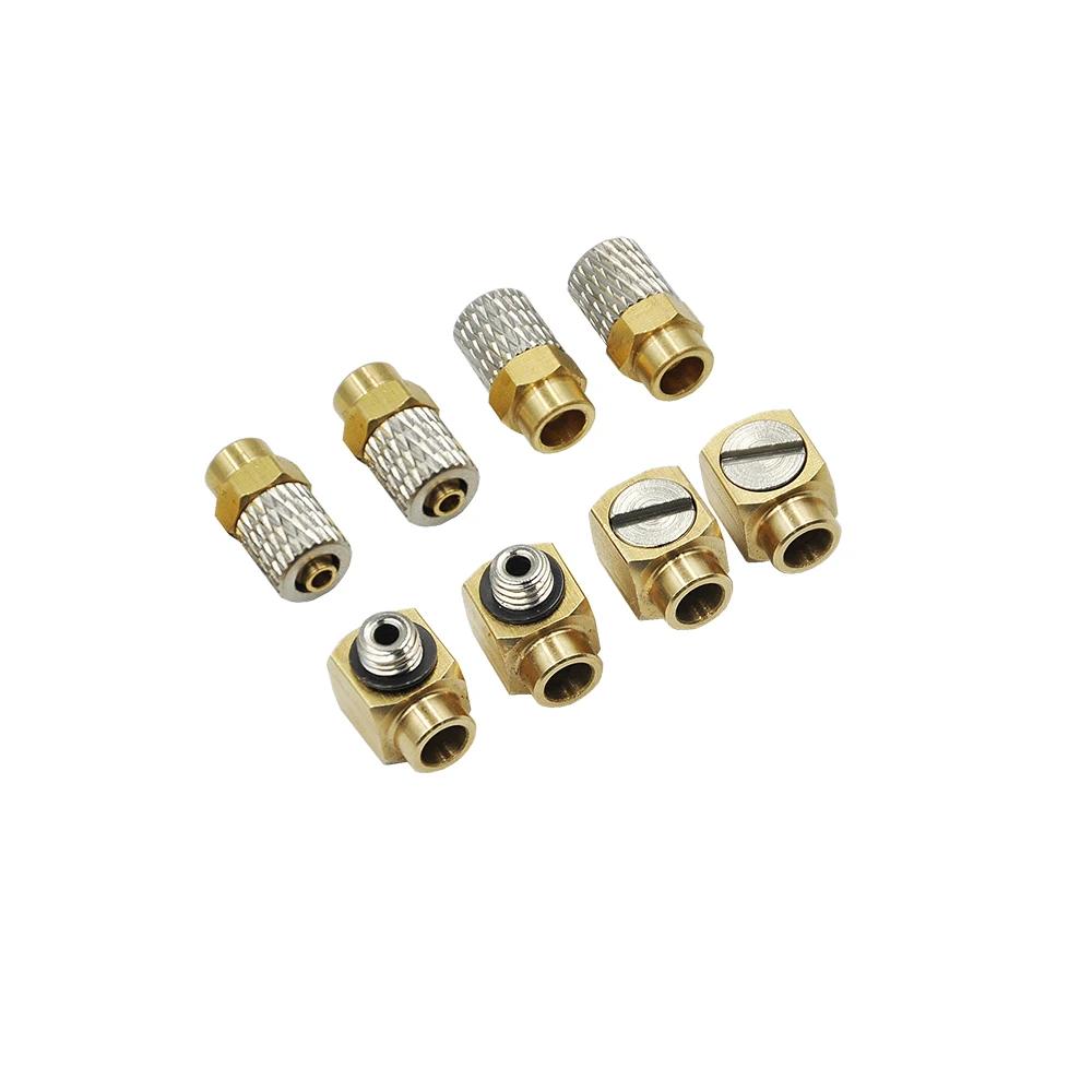 Connecteurs de tuyaux d'huile hydraulique entièrement en cuivre RC, pour pelle métallique 1:14 RC, a