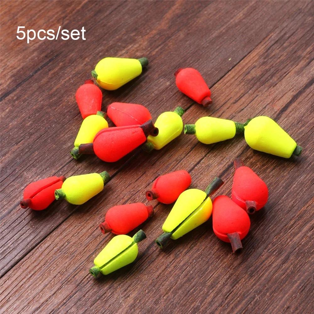 Lot de 5 flotteurs en mousse pour la pêche à la mouche, forme ovale à encliqueter