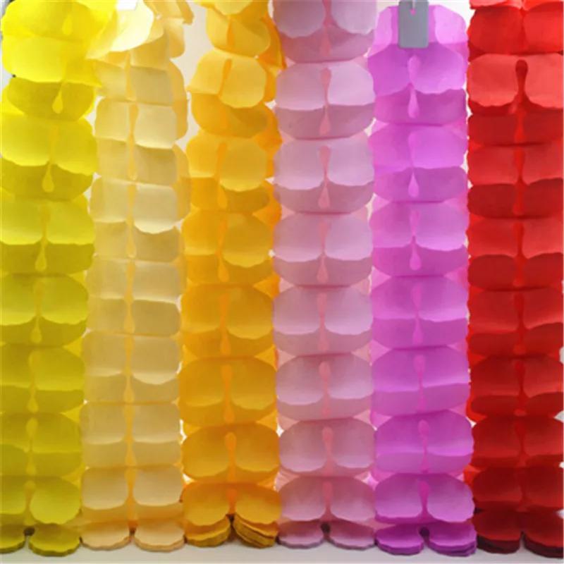 Guirlandes en papier scintillant trèfle à quatre feuilles de 3,6 m pour la décoration de fête prénat