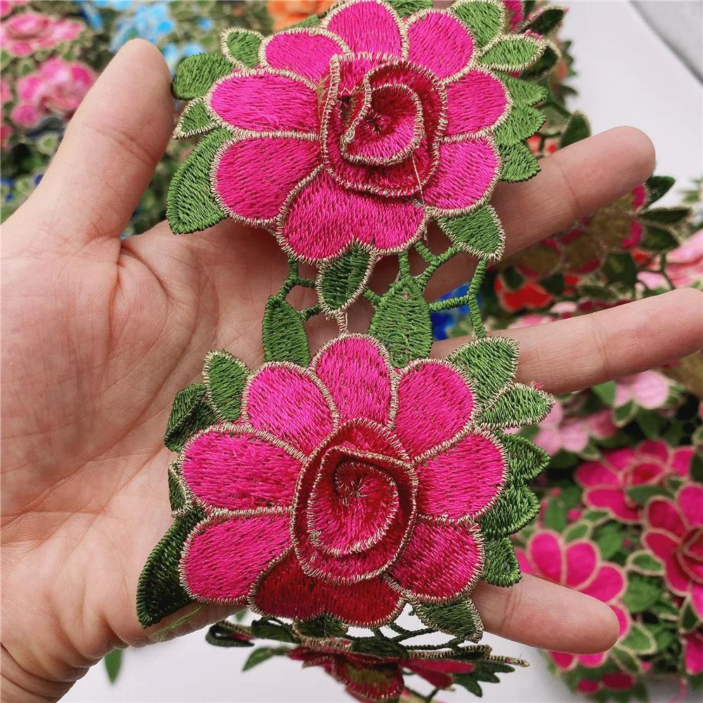 Promotion Tissu brodé africain nigérian à fleurs, dentelle appliquée pour artisanat DIY et vêtements