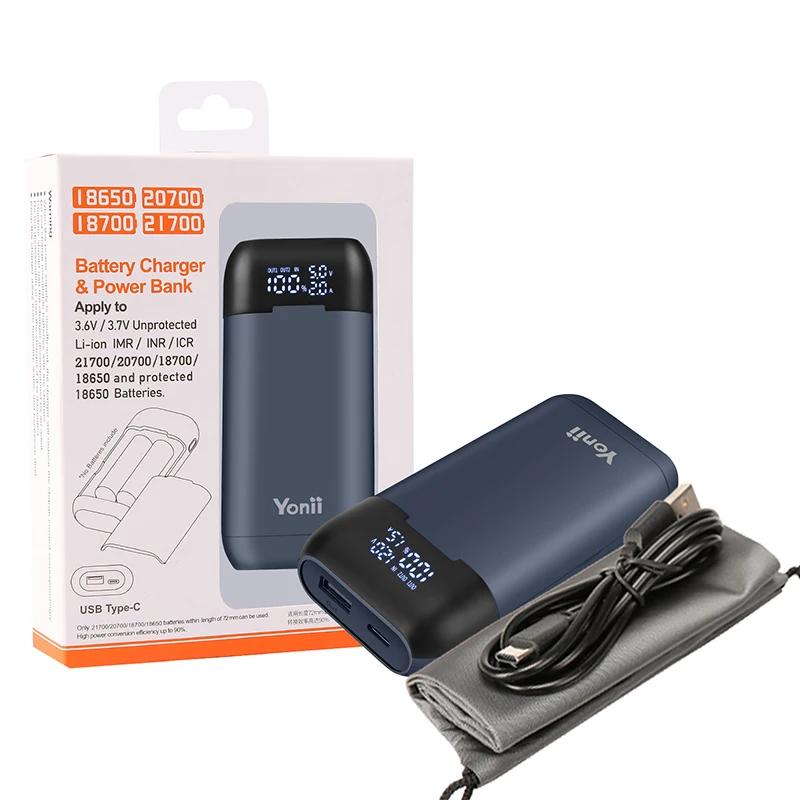 18650 boîtier de chargeur de batterie bricolage boîte de batterie externe QC3.0 PD 18W étui de charg