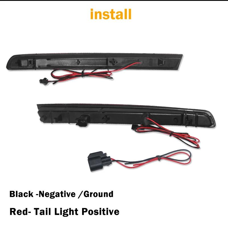 IJDM – feux antibrouillard arrière pour voiture, rouge, 12V, réflecteur pour pare-choc, Ford Explore