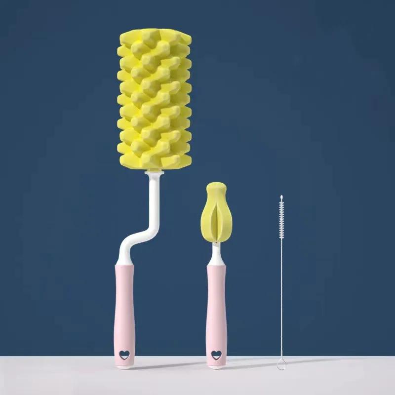 Brosse de nettoyage de bouteilles en Silicone, sucette pour bébé, épurateur de paille, petite brosse