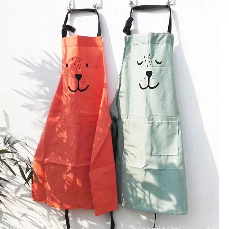 Dessin animé ours enfants adultes tabliers femme cuisine tablier BBQ bavoir cuisson Parent enfant pe