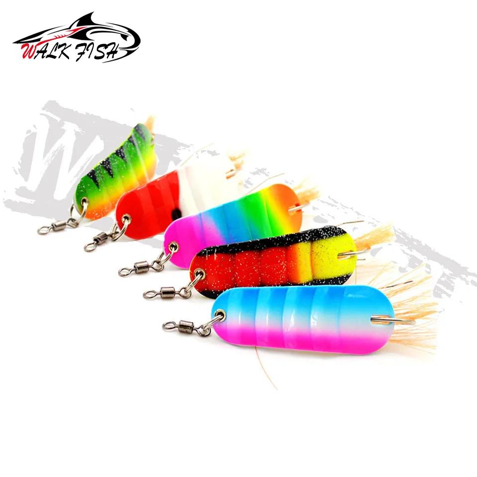 WALK FISH 1 pièces 21g nouveau poisson d'hiver forme leurre de pêche sur glace Mini 6.2 cm tête d'ap