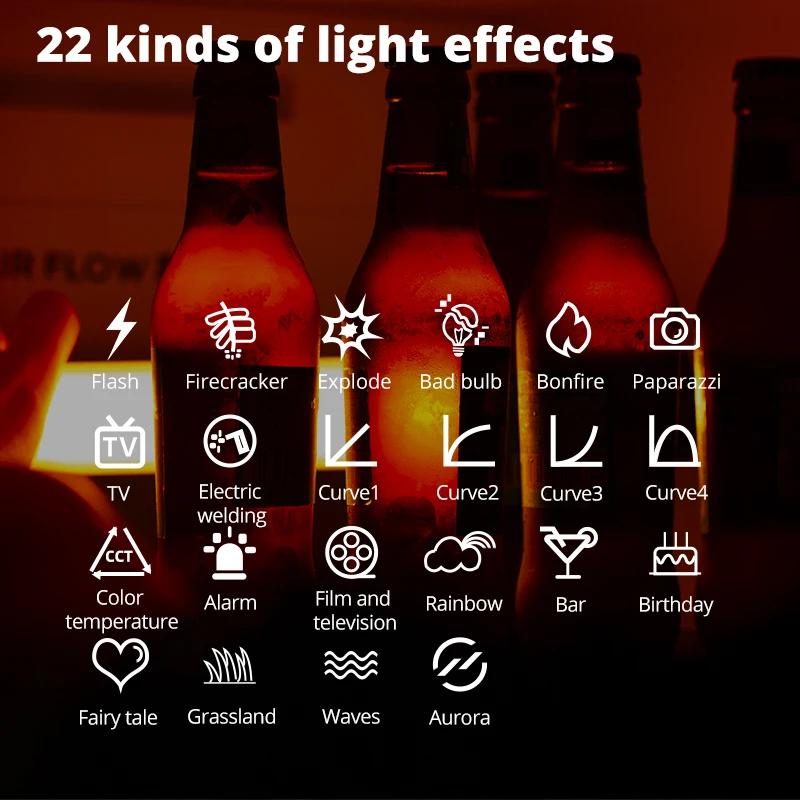 AMBITFUL A2 RGB 2500-8500K RGB LED bâton vidéo Tube lumineux, CRI 95 + TLCI 97 +, fonction magnétiqu