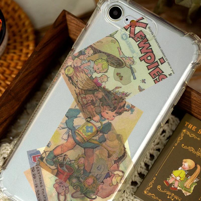 Papier Vintage pour décoration de téléphone, 50 pièces, fournitures de papeterie rétro, papier tourn
