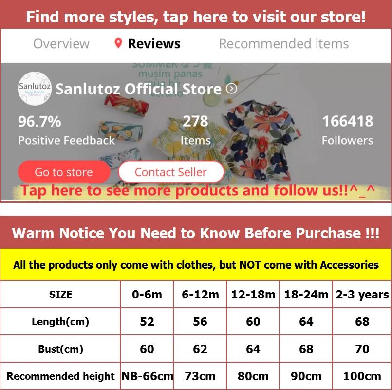 Sanlutoz fleurs bébé filles body sans manches été bébé body coton bébé vêtements pour nouveau-né