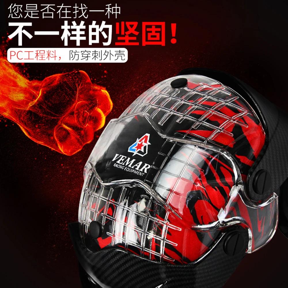 Genouillères de Motocross rouges genouillère de Moto Protection de Moto équipement de Motocross prot