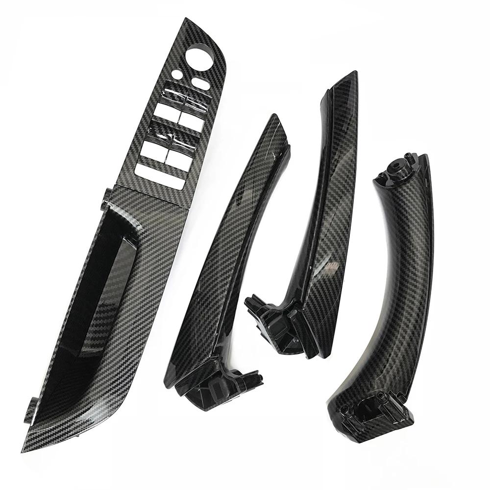 Poignée de traction d'accoudoir de porte intérieure en Fiber de carbone LHD RHD, pour BMW série 3 E9