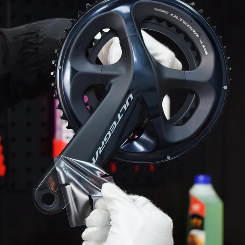 Film de protection universel pour manivelle de vélo de route, en Fiber de carbone, Film de protectio