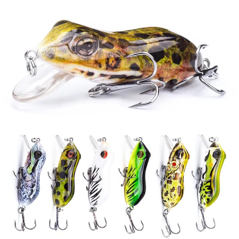 Agoie 63mm/10g leurres de pêche grenouille bionique Topwater poisson dur Wobbler pêche artificielle 