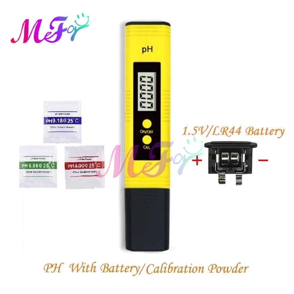 PH mètre 0.01 PH + batterie/poudre haute précision qualité de l'eau TDS EC testeur 0-14 plage de mes