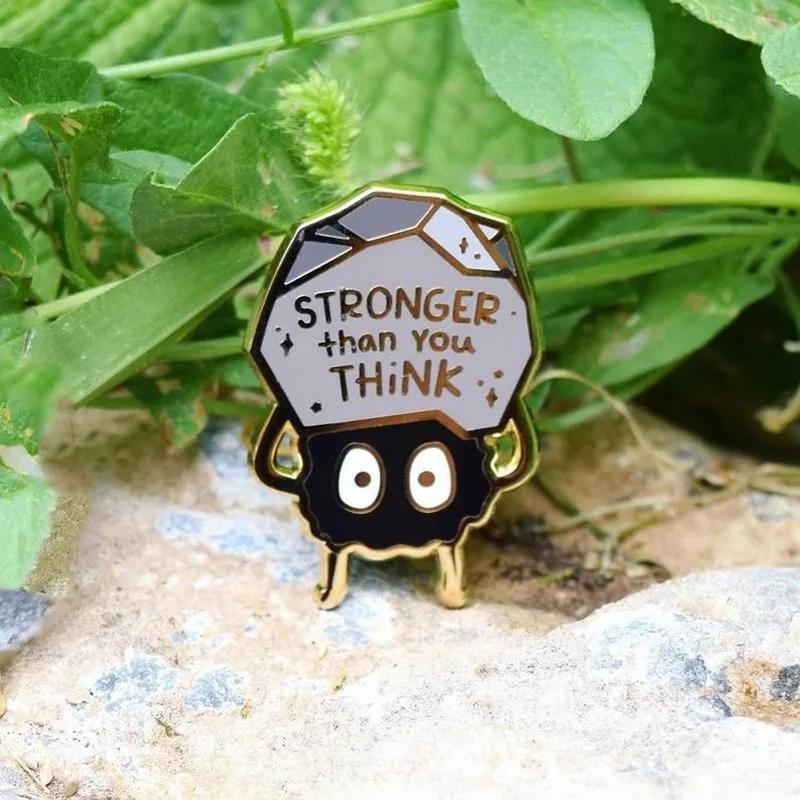 Broches en émail dur plus fort que vous pensez, médailles à la mode, broche fourmi, Badge à revers e