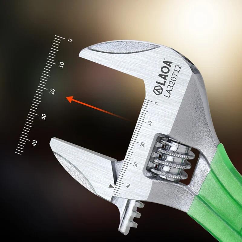 LAOA – clé à lumière réglable à grande ouverture, clé multifonctionnelle pour tuyau de salle de bain