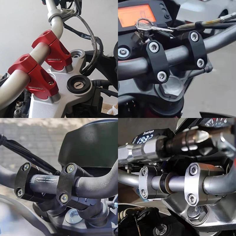 Barre de rehaussement du guidon, 22mm 28mm, pour moto YAMAHA FZ6 S2 FZ 6 FAZER MT-07 MT-09 MT07 MT09