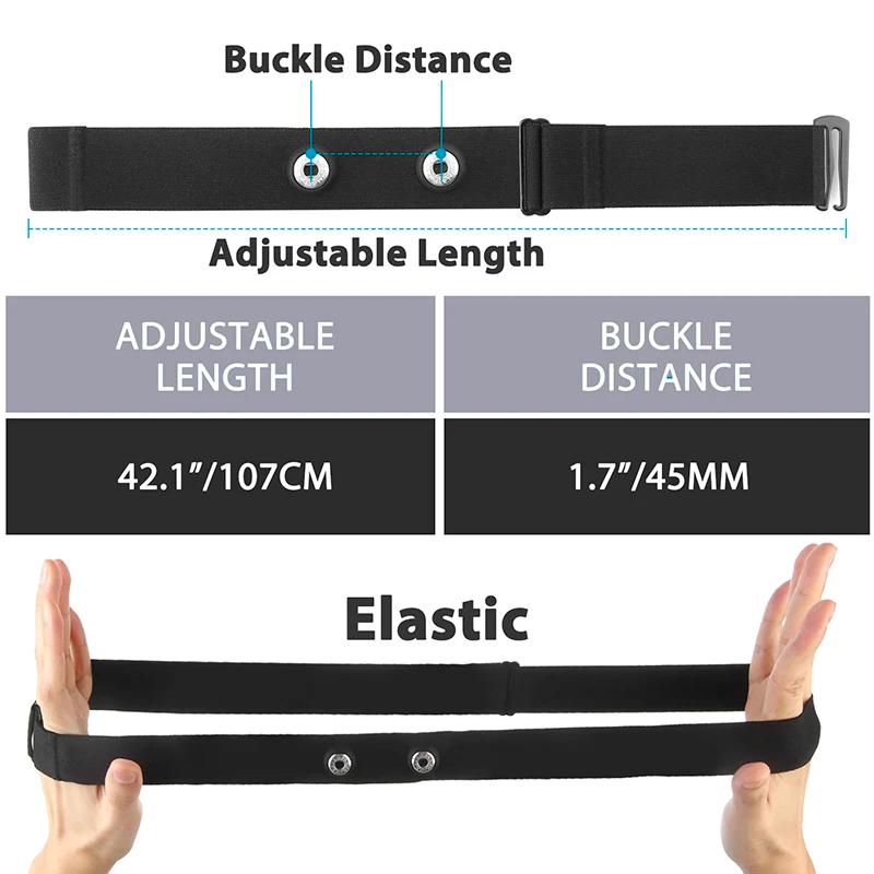 Ceinture de remplacement pour moniteur de fréquence cardiaque, sangle pectorale, Compatible avec les