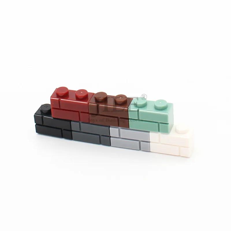 Blocs de Construction à monter soi-même, figurines murales, briques 1x2 1x3 1x4 points, jouets créat