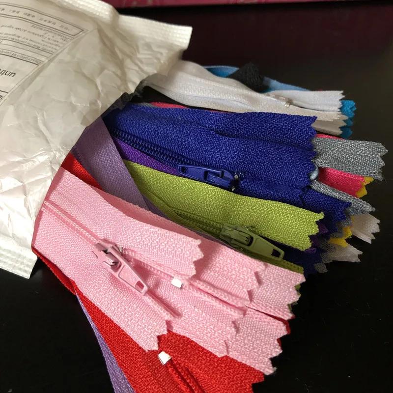 Fermeture éclair en nylon pour tailleur, accessoires de couture, artisanat, couture de vêtements, 4 