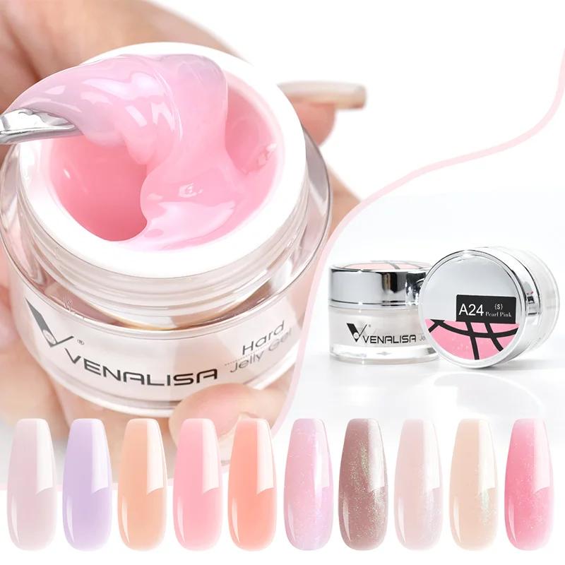 VENALISA Gel d'extension de couleur claire perle Glittle Gel Canni approvisionnement Camouflage fixa