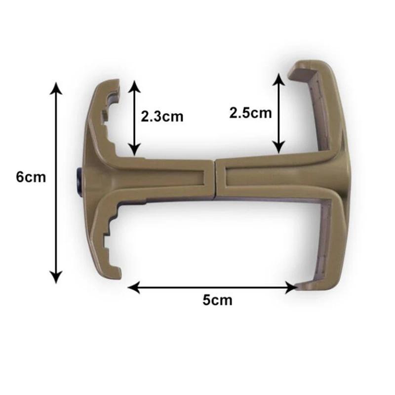 Recharges de vitesse de chasse, support tactique, baril de lampe de poche, support de pince pour AK/
