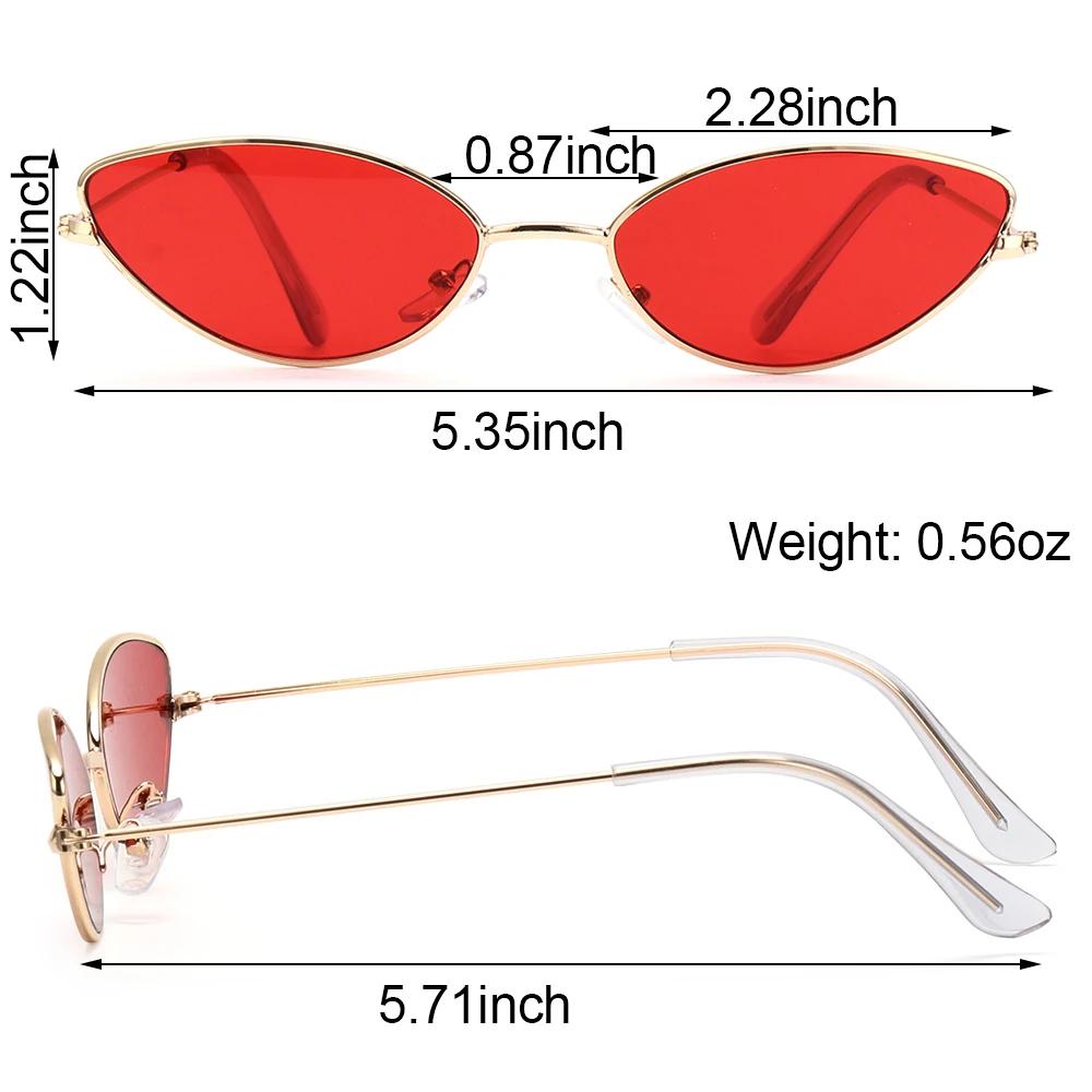 Lunettes de soleil œil de chat vintage pour femmes, petites lunettes de soleil rétro, nuances UV400,
