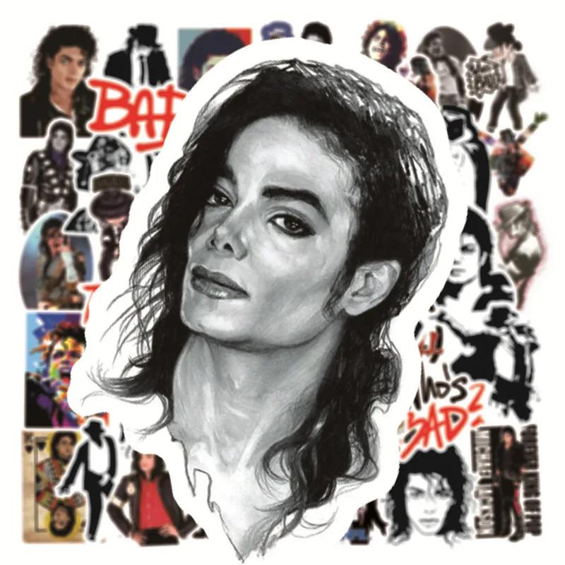 Autocollants du chanteur Rock Star, Michael Jackson, graffiti, pour moto, bagage, planche à roulette